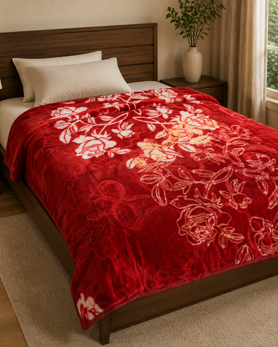 Ruby Floral Sunshine AC Comforter – 1 Piece – hero product view
