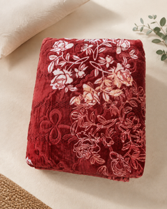 Ruby Floral Sunshine AC Comforter – 1 Piece – overhead product view