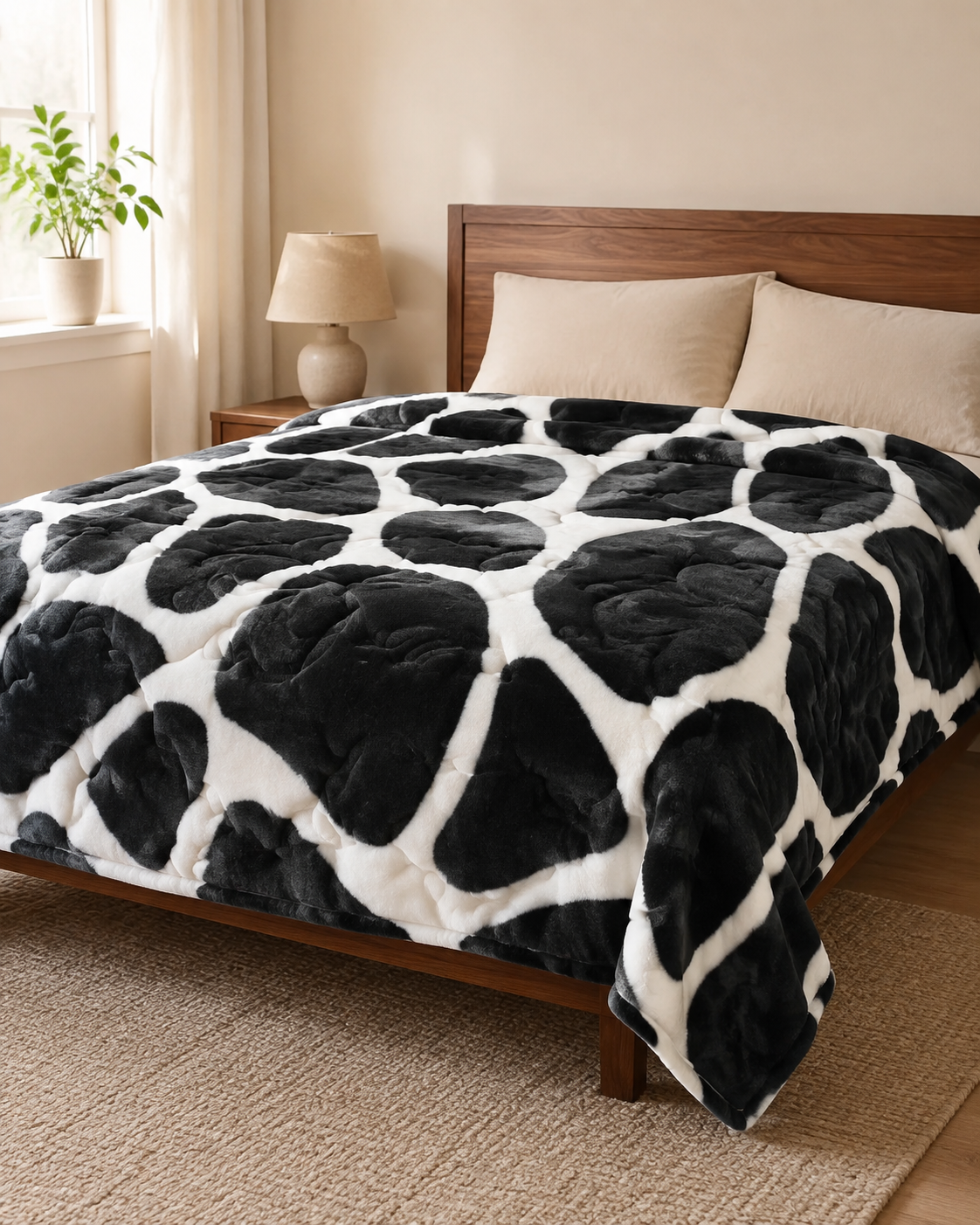 Charcoal Pebble Floral Sunshine AC Comforter – 1 Piece – hero product view