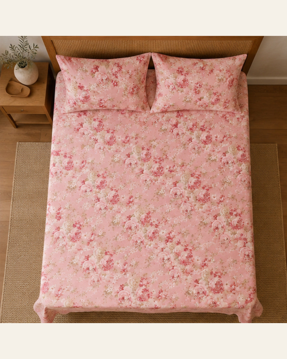 BIN-COT-DES123 bedding overhead view