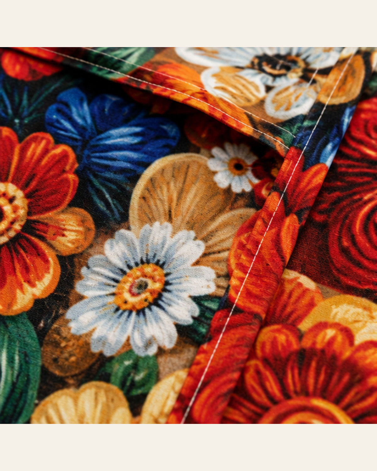 BIN-3DP-WA0031 bedding material and pattern detail