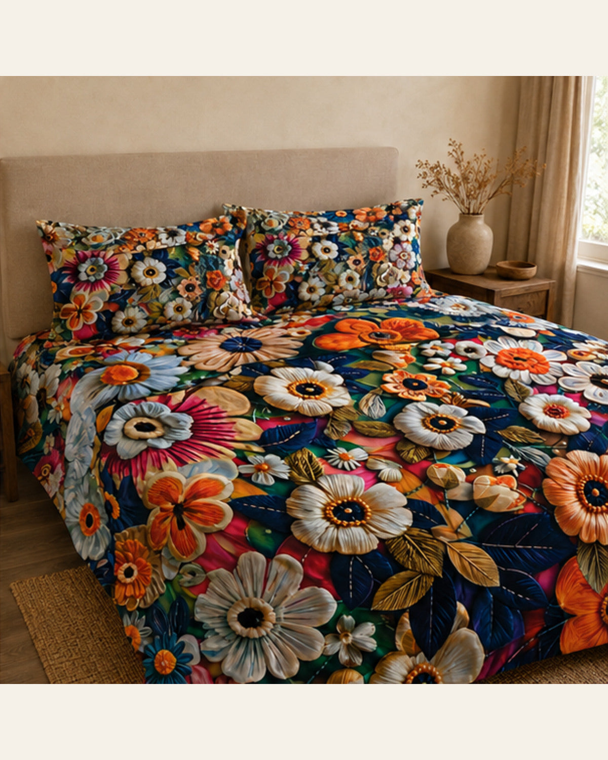 BIN-3DP-WA0041 bedding lifestyle side view