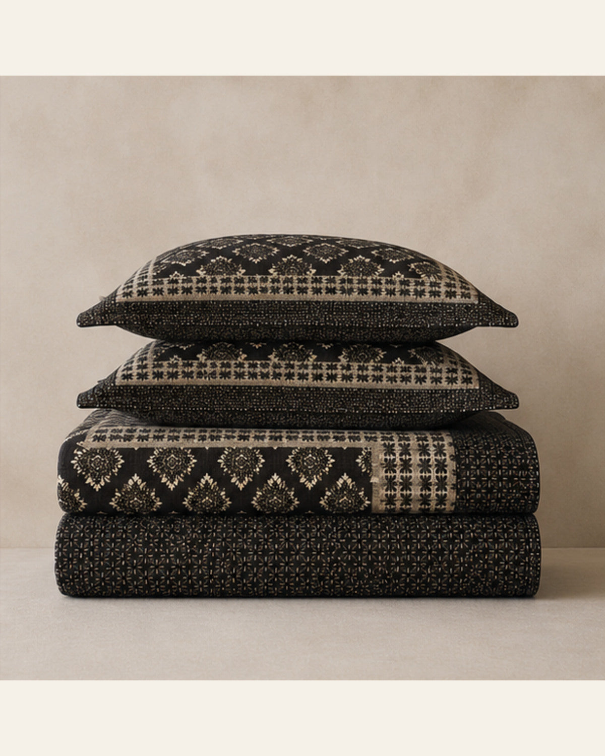 BIN-VJ-DIA-ESPRESSO bedding folded set