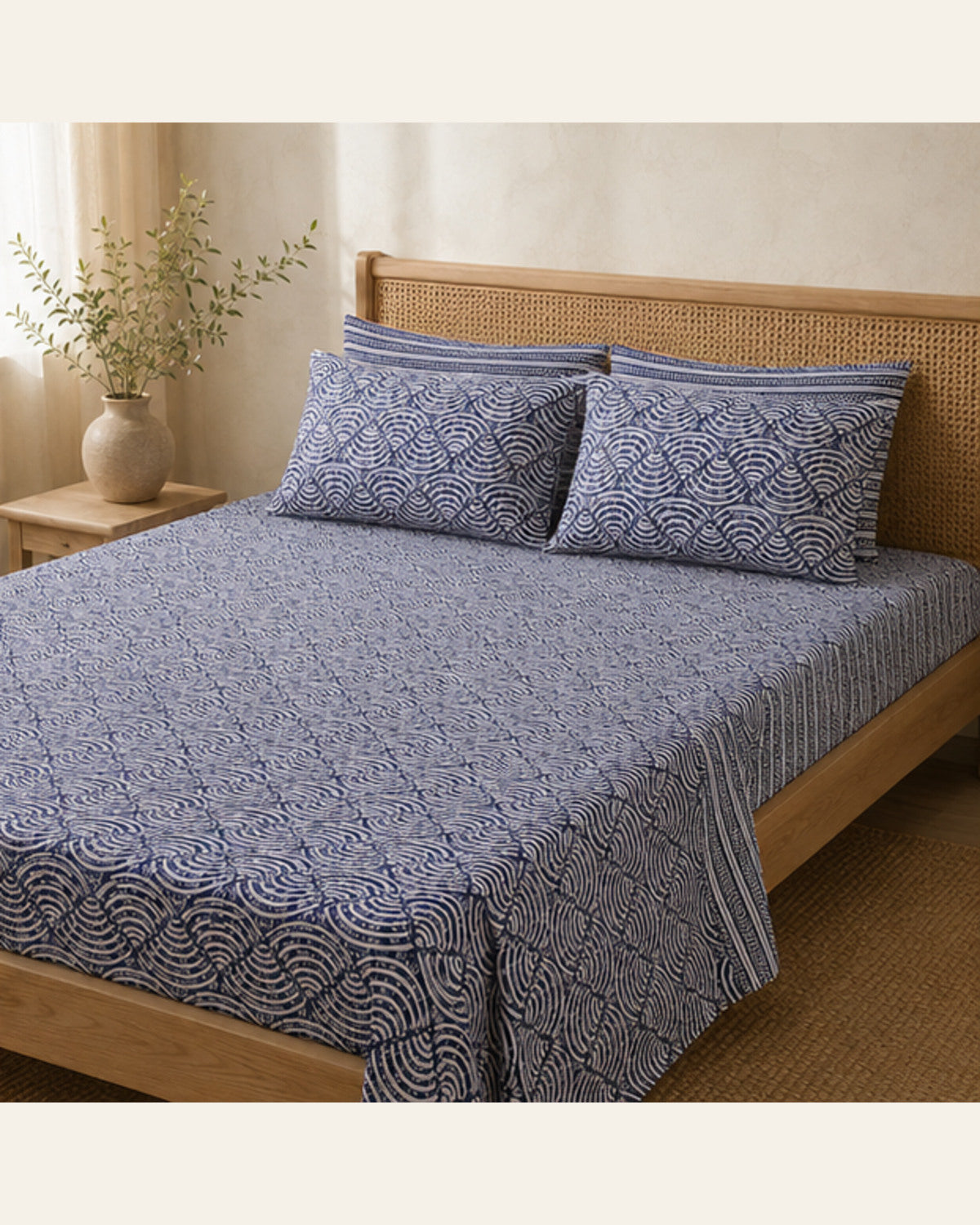 BIN-COT-DES127 bedding lifestyle side view