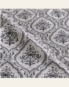BIN-COT-DES128 bedding material and pattern detail
