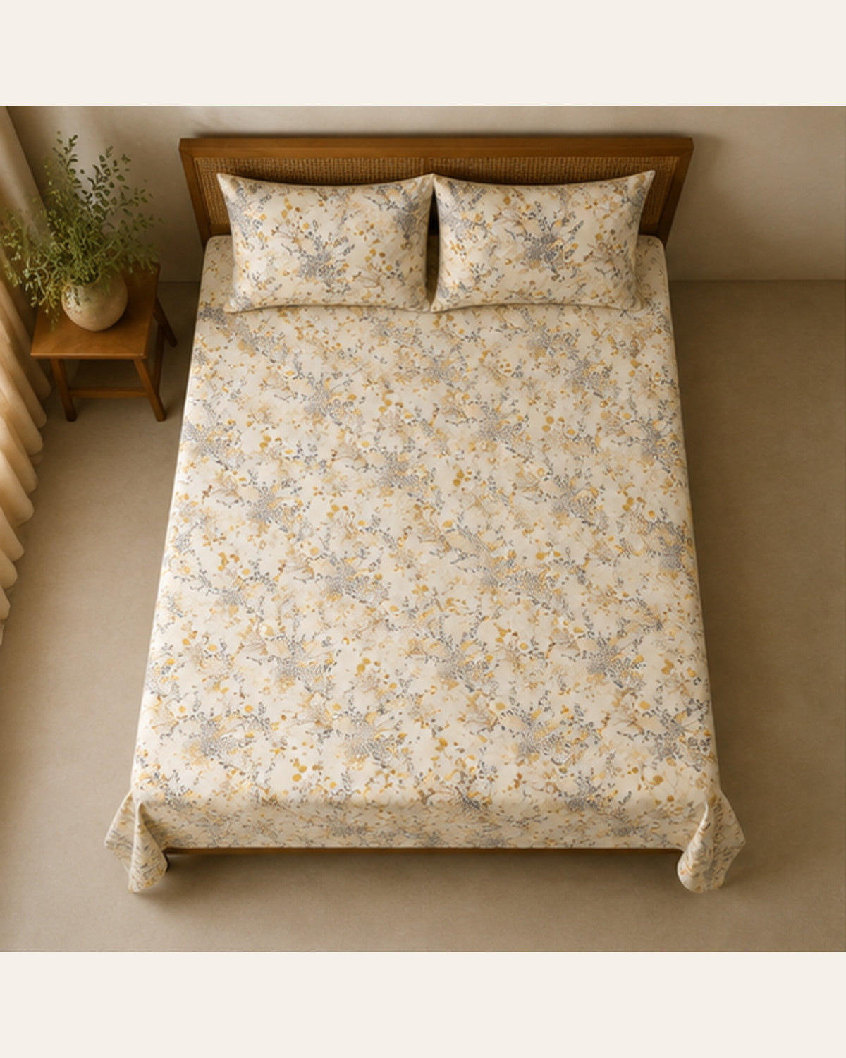 BIN-COT-DES125 bedding overhead view