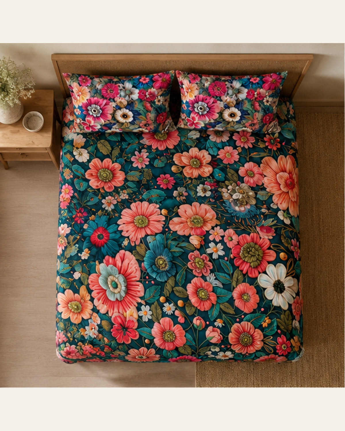 BIN-3DP-WA0038 bedding overhead view