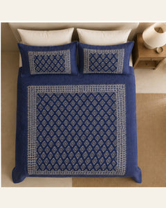 BIN-VJ-DIA-BLUE bedding overhead view