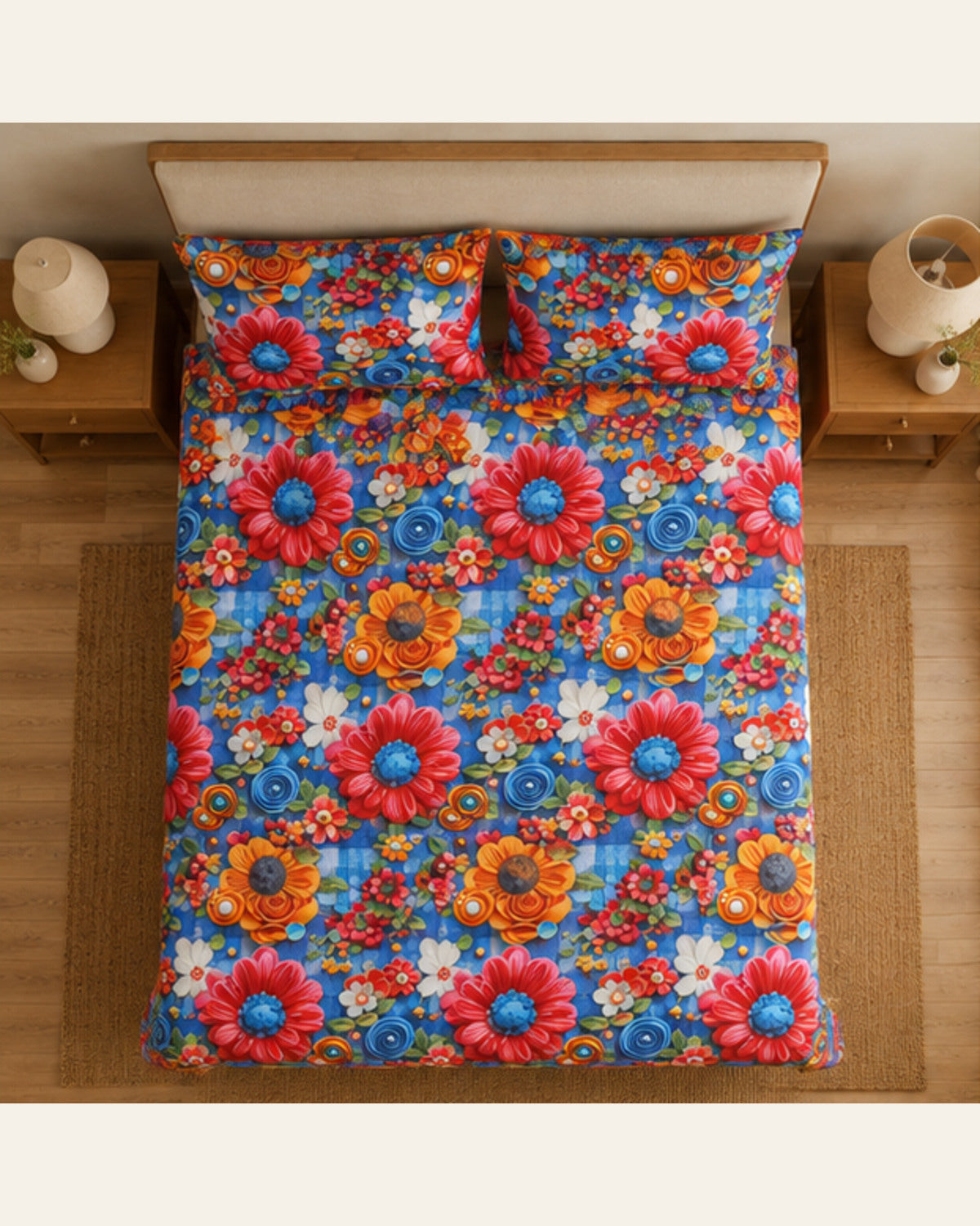 BIN-3DP-WA0039 bedding overhead view