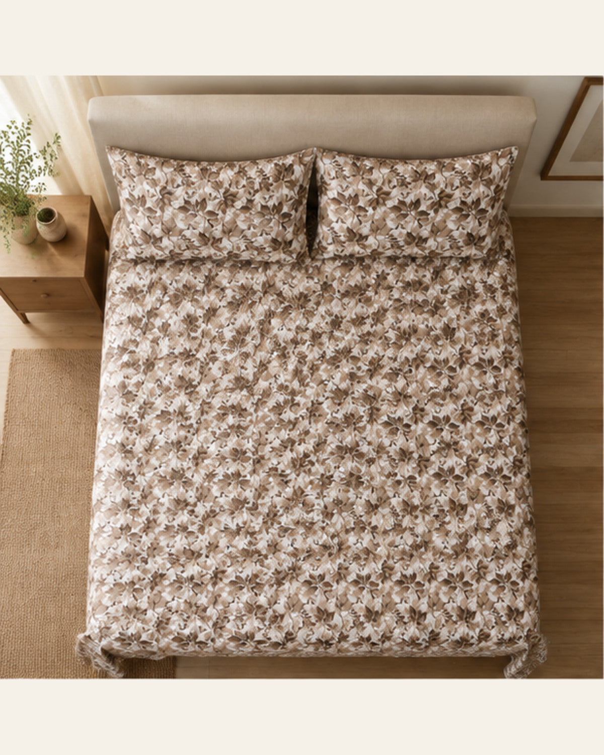 BIN-COT-DES124 bedding overhead view